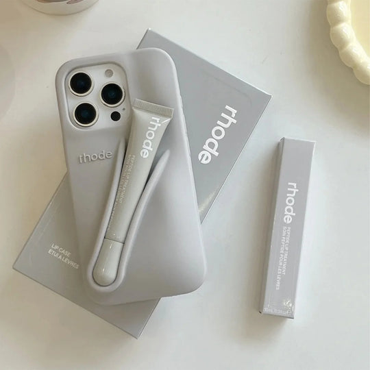 iPhone Deksel med Lipgloss-sett for Pro Max & Plus Modeller 12