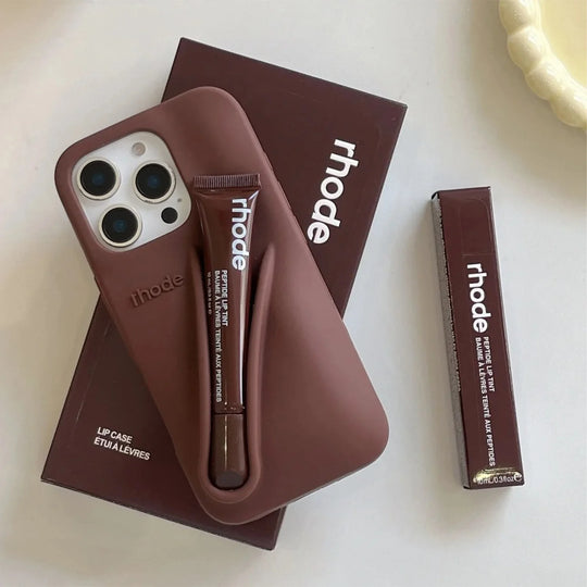 iPhone Deksel med Lipgloss-sett for Pro Max & Plus Modeller 6