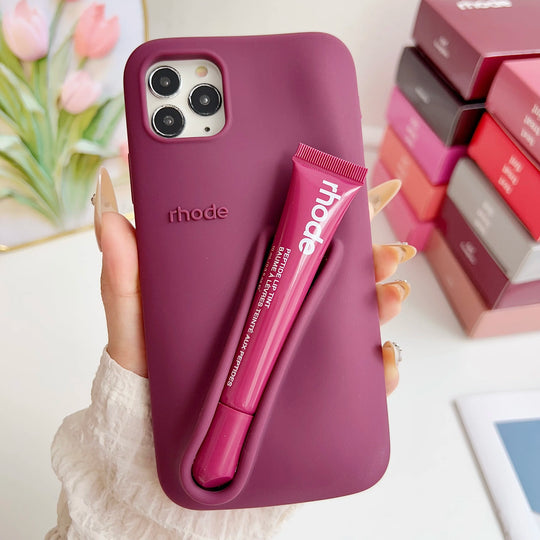 iPhone Deksel med Lipgloss-sett for Pro Max & Plus Modeller 8