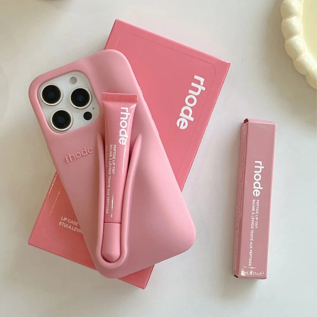 iPhone Deksel med Lipgloss-sett for Pro Max & Plus Modeller 9