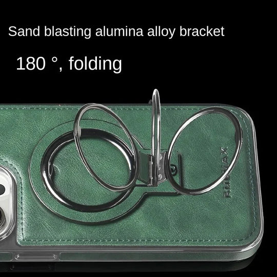 iPhone Etui med Integrert Sammenleggbart Ringstativ for Menn og Kvinner 3