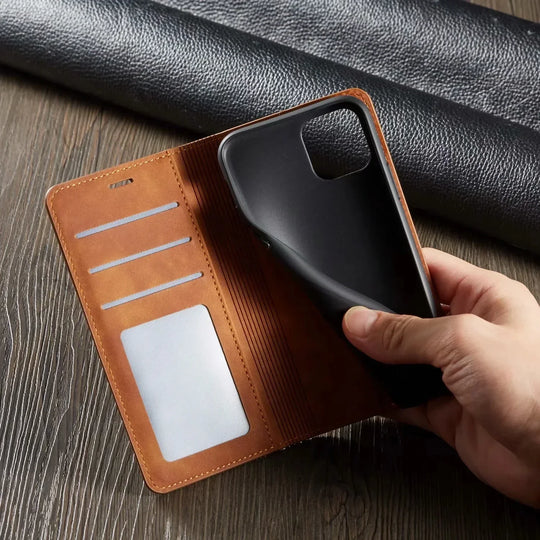 iPhone Lommebokdeksel med Magnetisk Kortholder 1