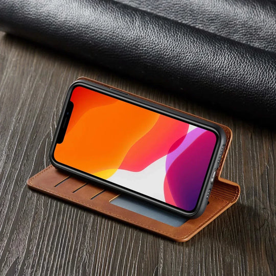 iPhone Lommebokdeksel med Magnetisk Kortholder 2