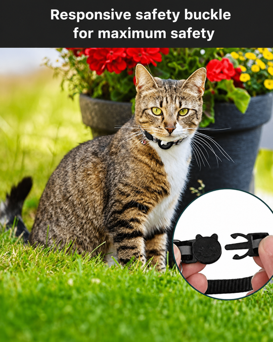 Kattens GPS Tracker Halsbånd for Sikkerhet
