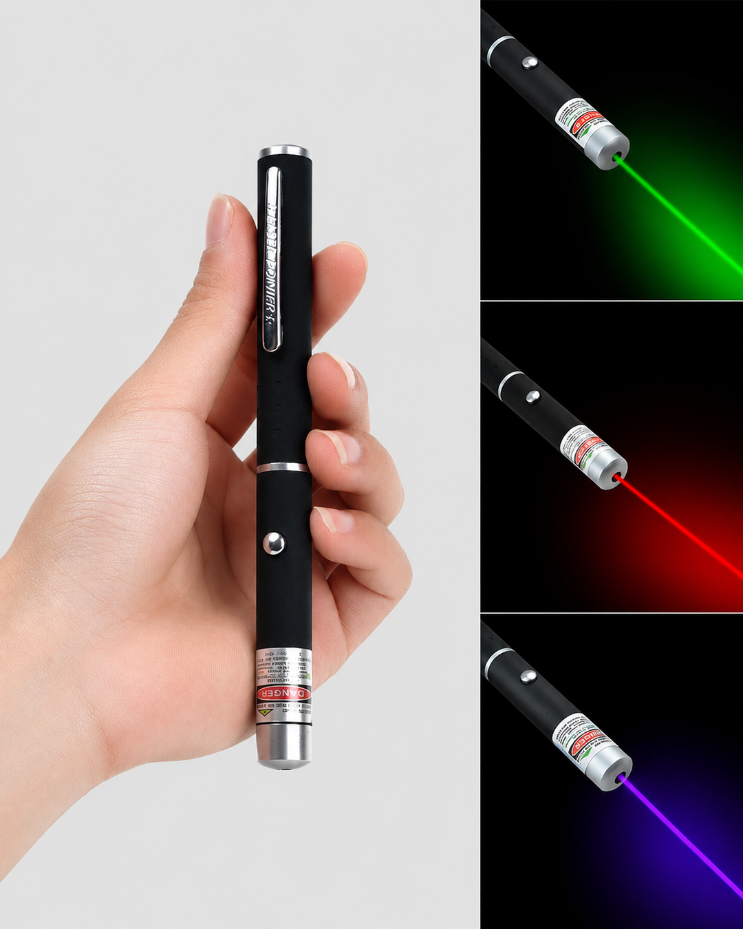 Laserpointer 5mW Med Flere Farger For Presentasjoner Og Astronomi