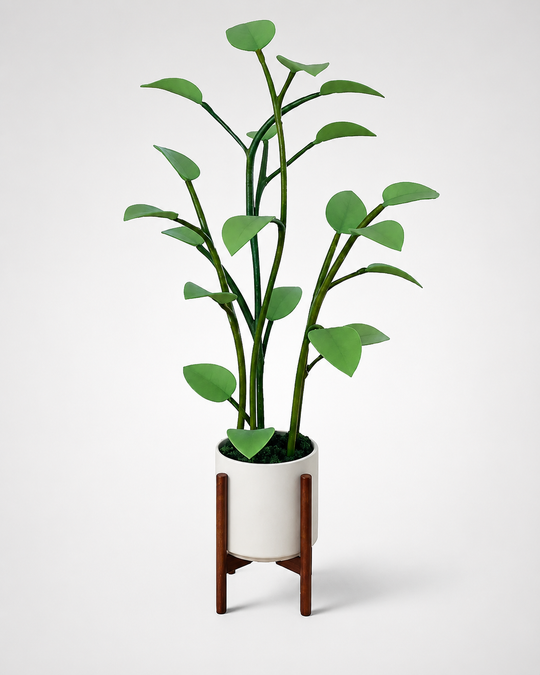 LED Lampe i Planteform med Fargeveksling