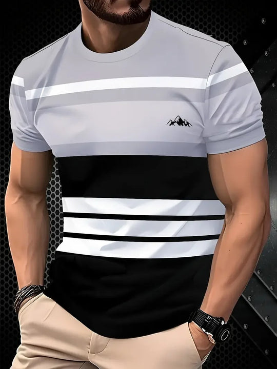 Herre Classic Stripe sommer-T-skjorte