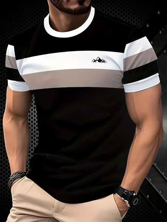 Herre Classic Stripe sommer-T-skjorte
