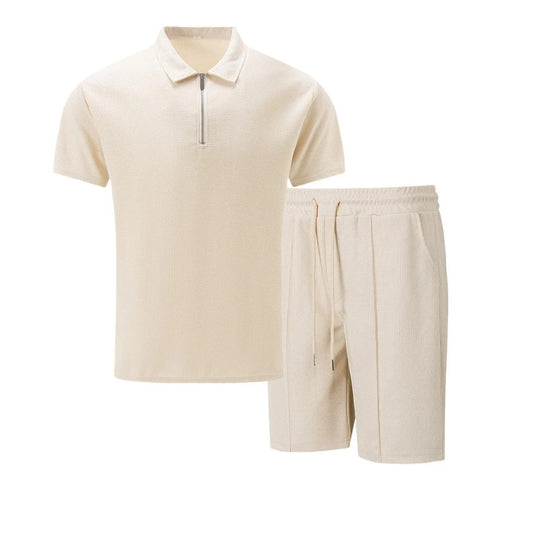 Herre Waffle Zip-Up sommersett