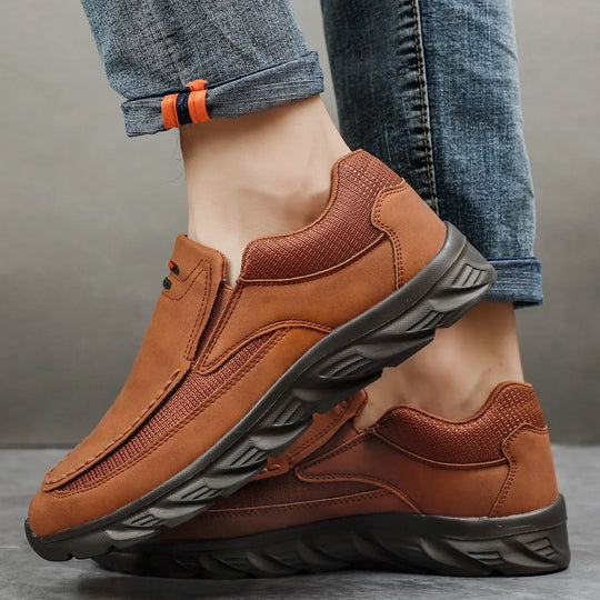 Lærloafers for menn