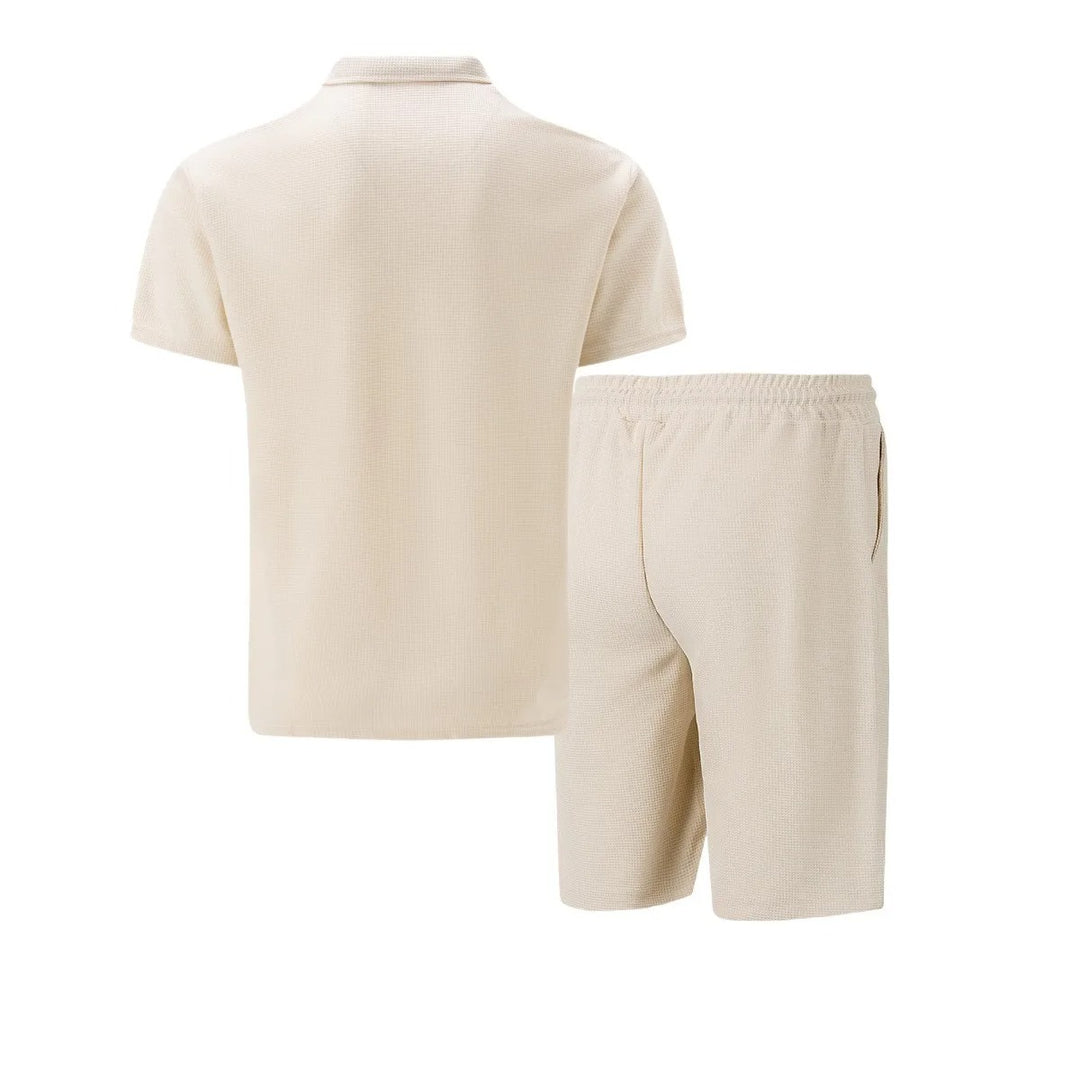 Herre Waffle Zip-Up sommersett