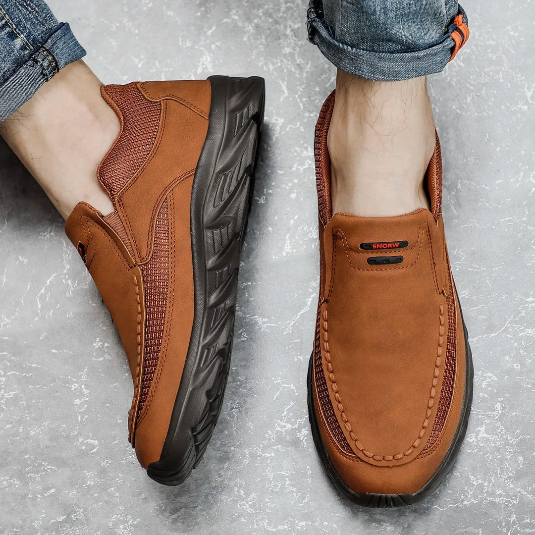 Lærloafers for menn