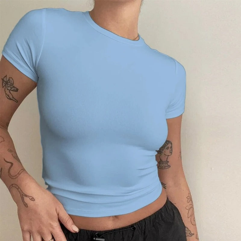 Sportive Slim Fit T-skjorte For Dame