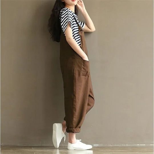 Løs Uformell Harem Jumpsuit for Kvinner
