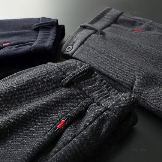 Slim fit-bukser i bomull for menn