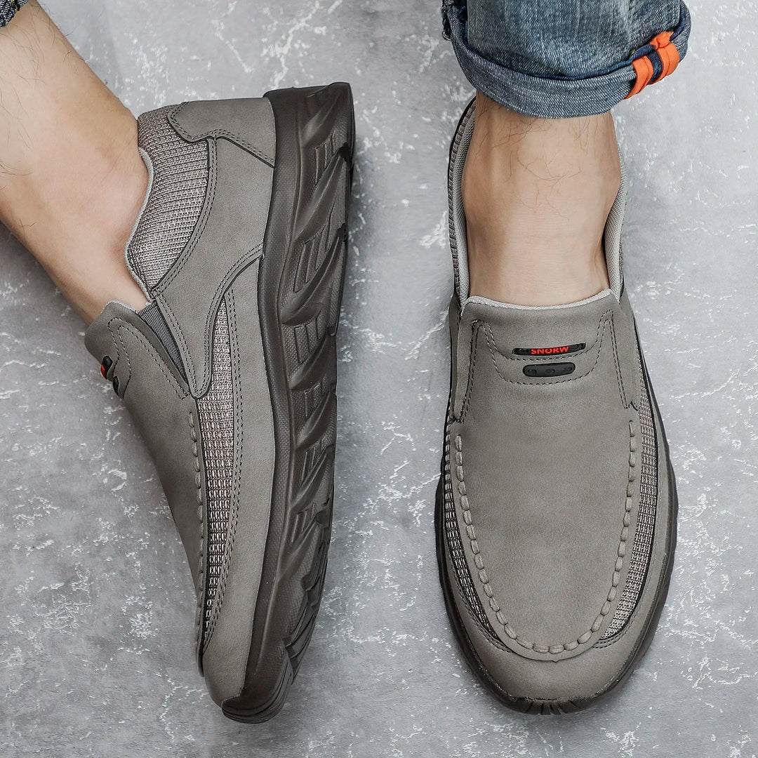 Lærloafers for menn