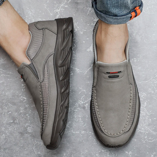 Lærloafers for menn