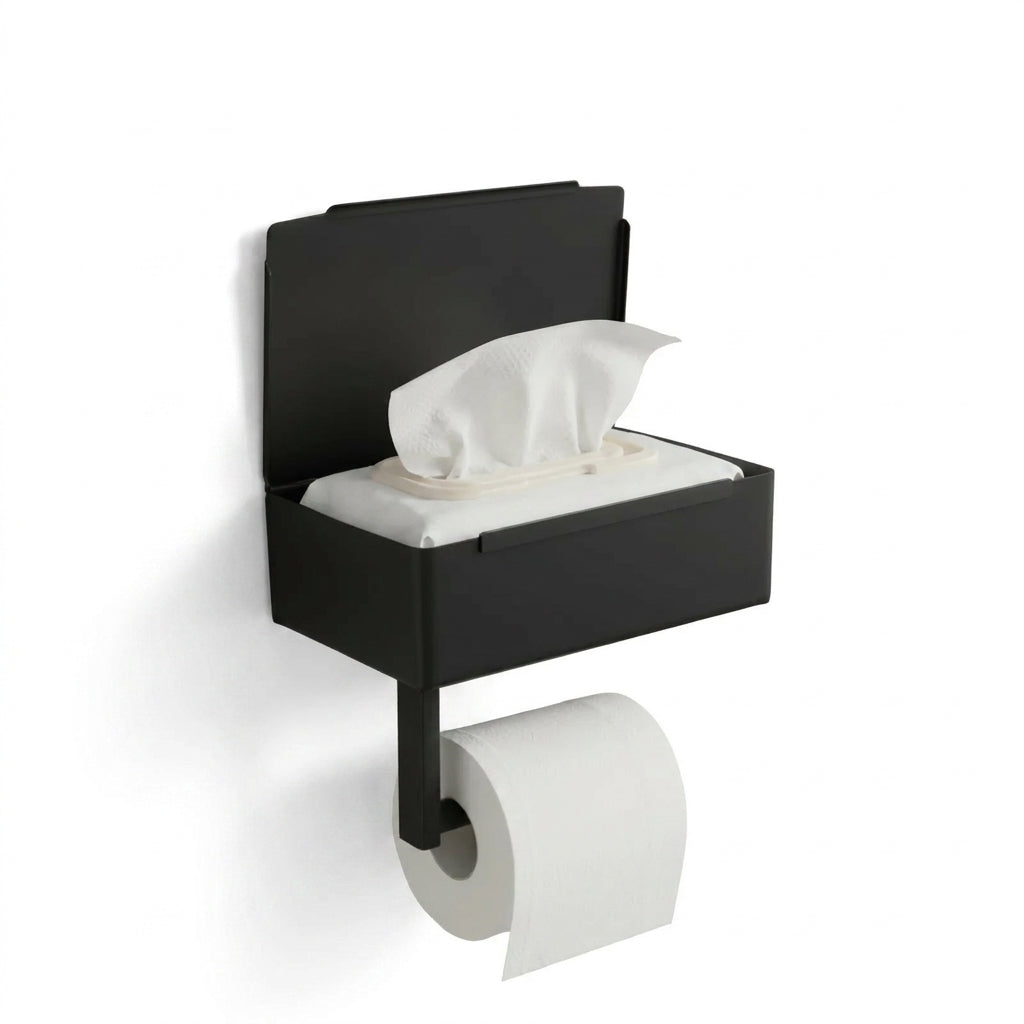 Toalettpapirholder med Oppbevaringsrom for Badet - Moderne og Multifunksjonell