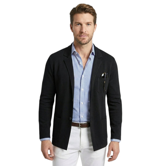 Menns Blazer med Jakkekrage Klassisk Stil