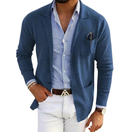 Menns Blazer med Jakkekrage Klassisk Stil