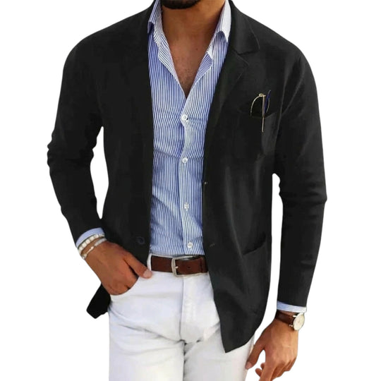Menns Blazer med Jakkekrage Klassisk Stil