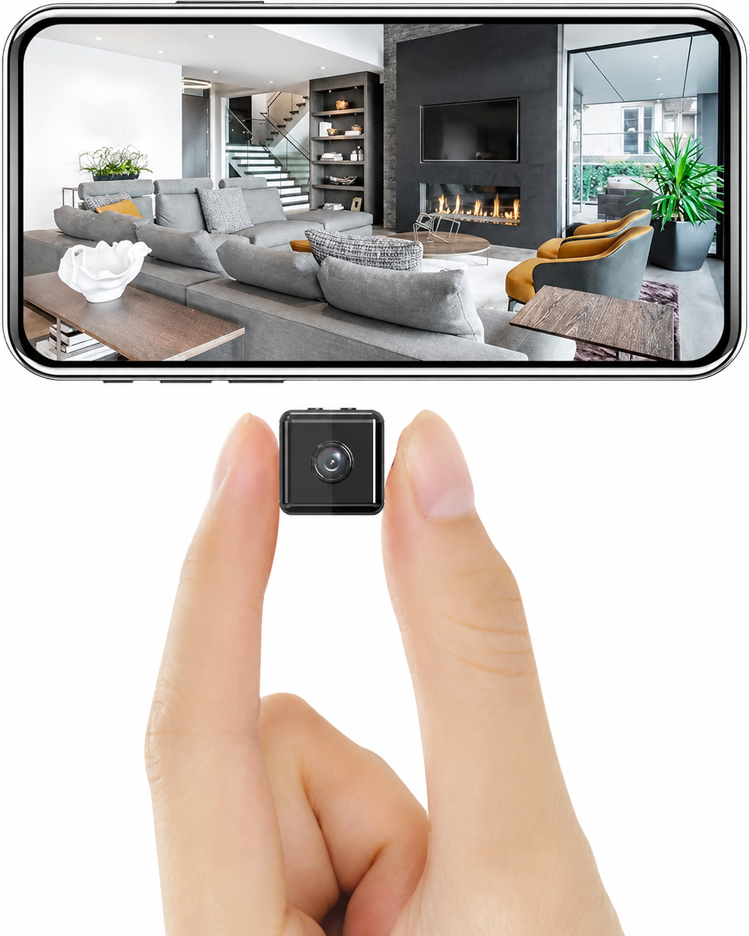 Mini WiFi Sikkerhetskamera 1080P Trådløs