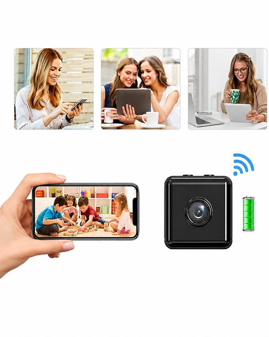 Mini WiFi Sikkerhetskamera 1080P Trådløs