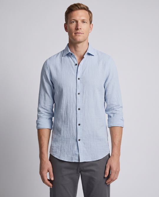 Herre Skjorte Trachten Regulær Passform