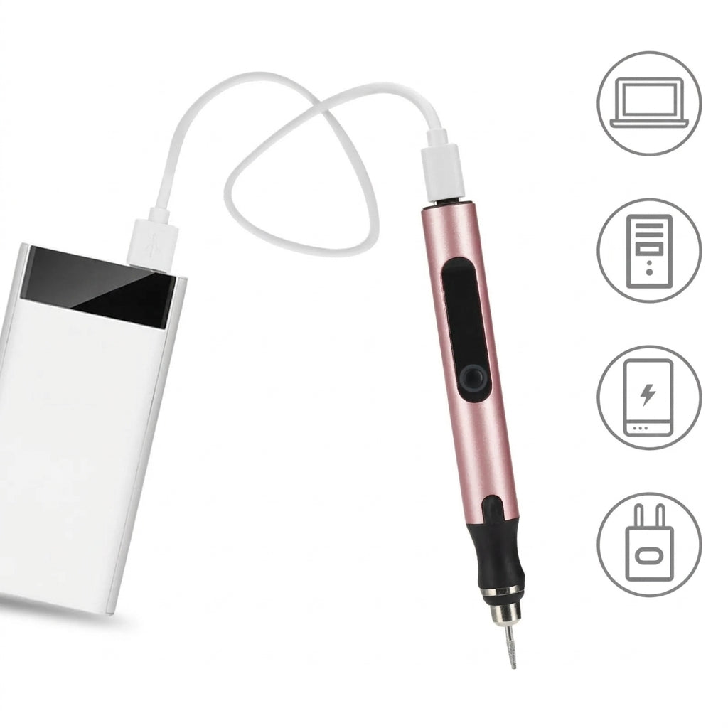 USB-Oppladbar Gravørpenn Justerbar Hastighet for Presis Gravering