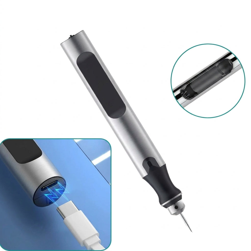 USB-Oppladbar Gravørpenn Justerbar Hastighet for Presis Gravering