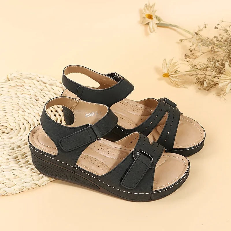 PU Chunky Platform Walking Sandaler for kvinner