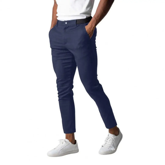 Slanke businessbukser for menn