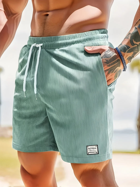 Herre shorts med fleksibel midje