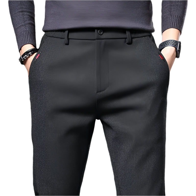 Slim fit-bukser i bomull for menn