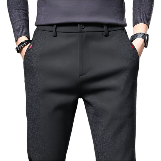 Slim fit-bukser i bomull for menn
