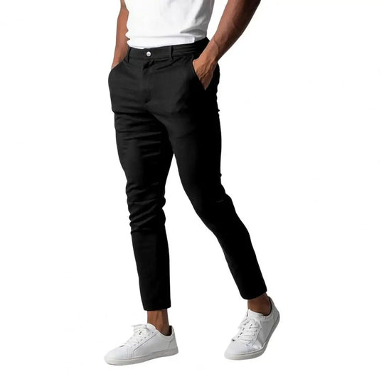 Slanke businessbukser for menn