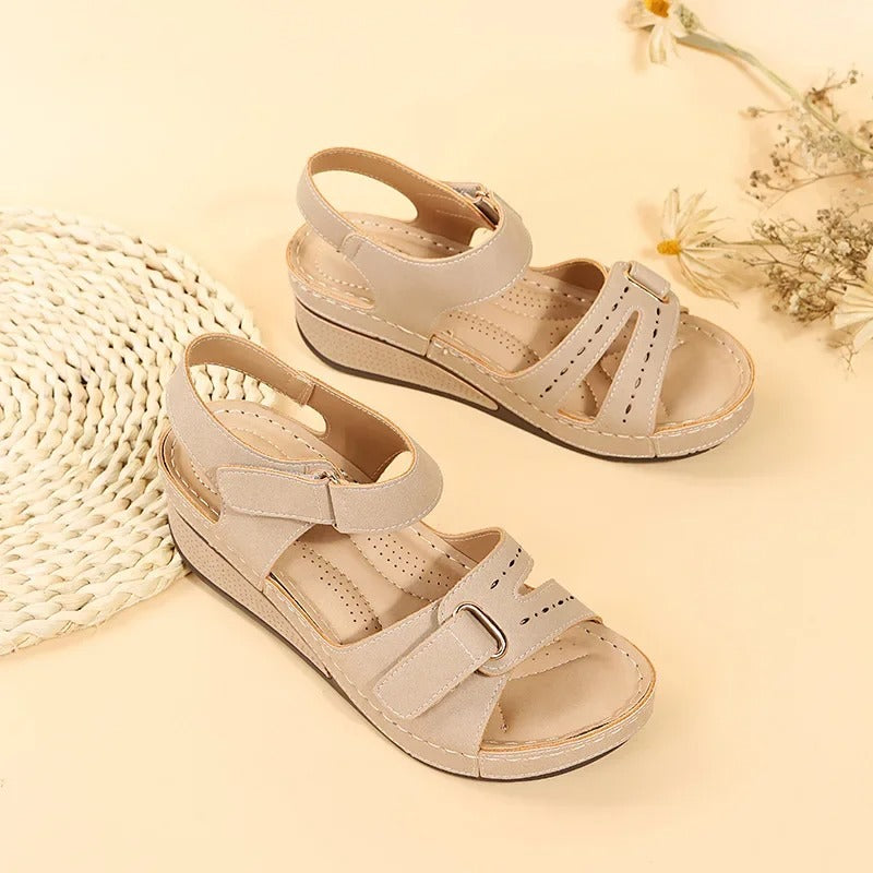 PU Chunky Platform Walking Sandaler for kvinner