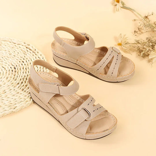 PU Chunky Platform Walking Sandaler for kvinner