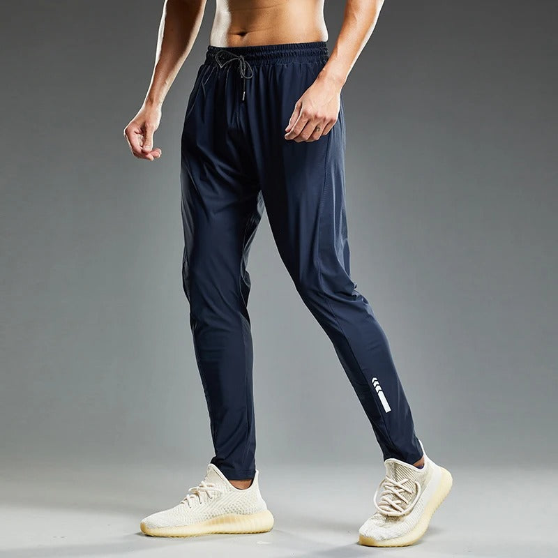 Elastiske joggebukse for menn