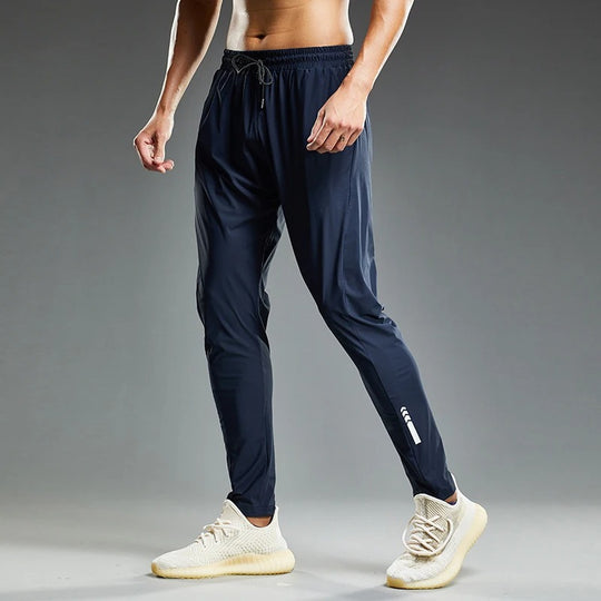 Elastiske joggebukse for menn