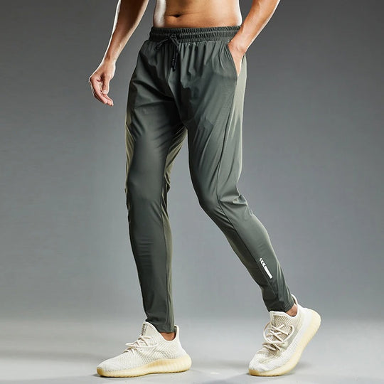 Elastiske joggebukse for menn