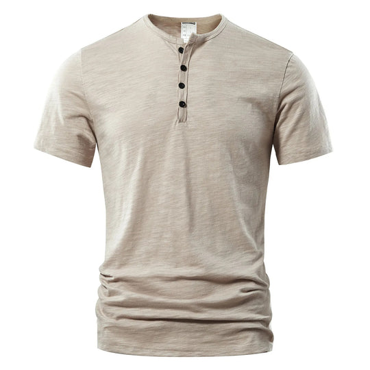 Herre Henley T-skjorte sommer