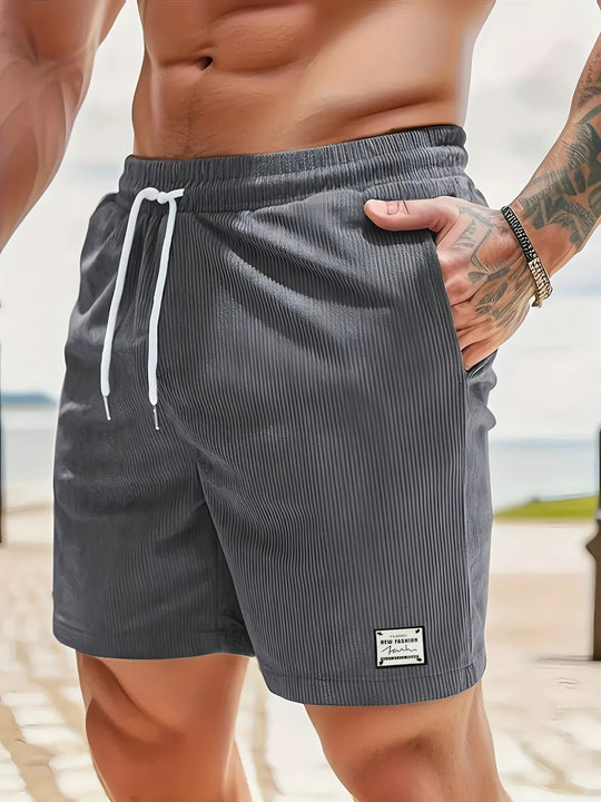 Herre shorts med fleksibel midje
