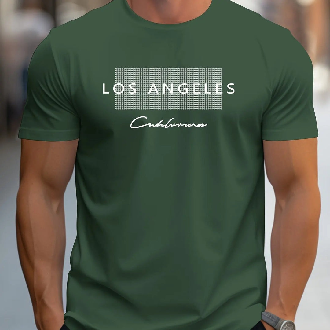 Los Angeles grafisk T-skjorte for menn