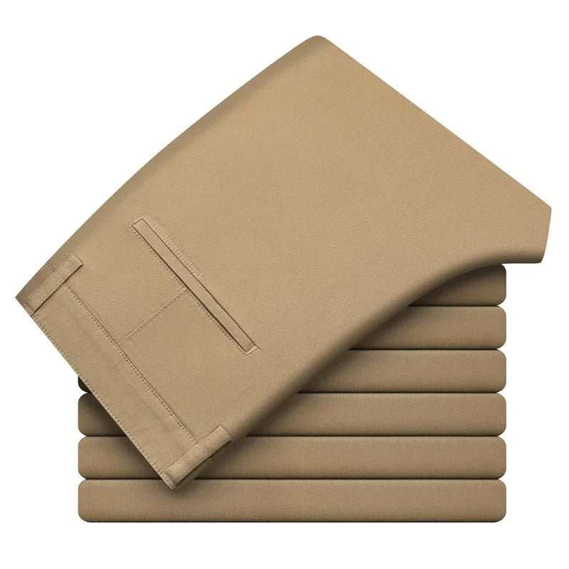 Slim fit bomullsbukser for menn