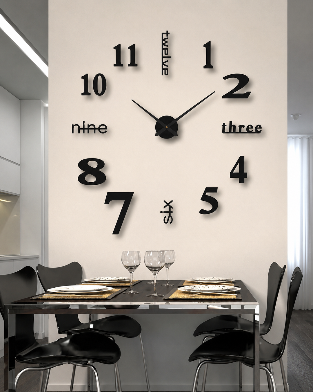 Veggklokke med Originalt Design
