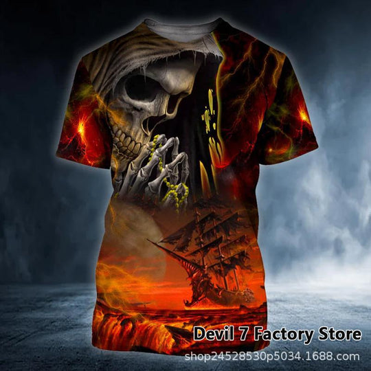 Vikings Skulls T-skjorte