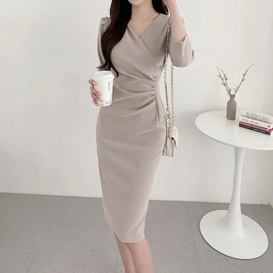 Bodycon Sundress med V-hals for kvinner