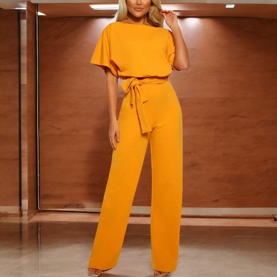 Tight midje slank jumpsuit for kvinner