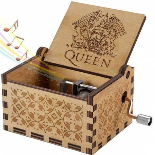Queen-Tema Vintage Håndsveiv Musikkboks